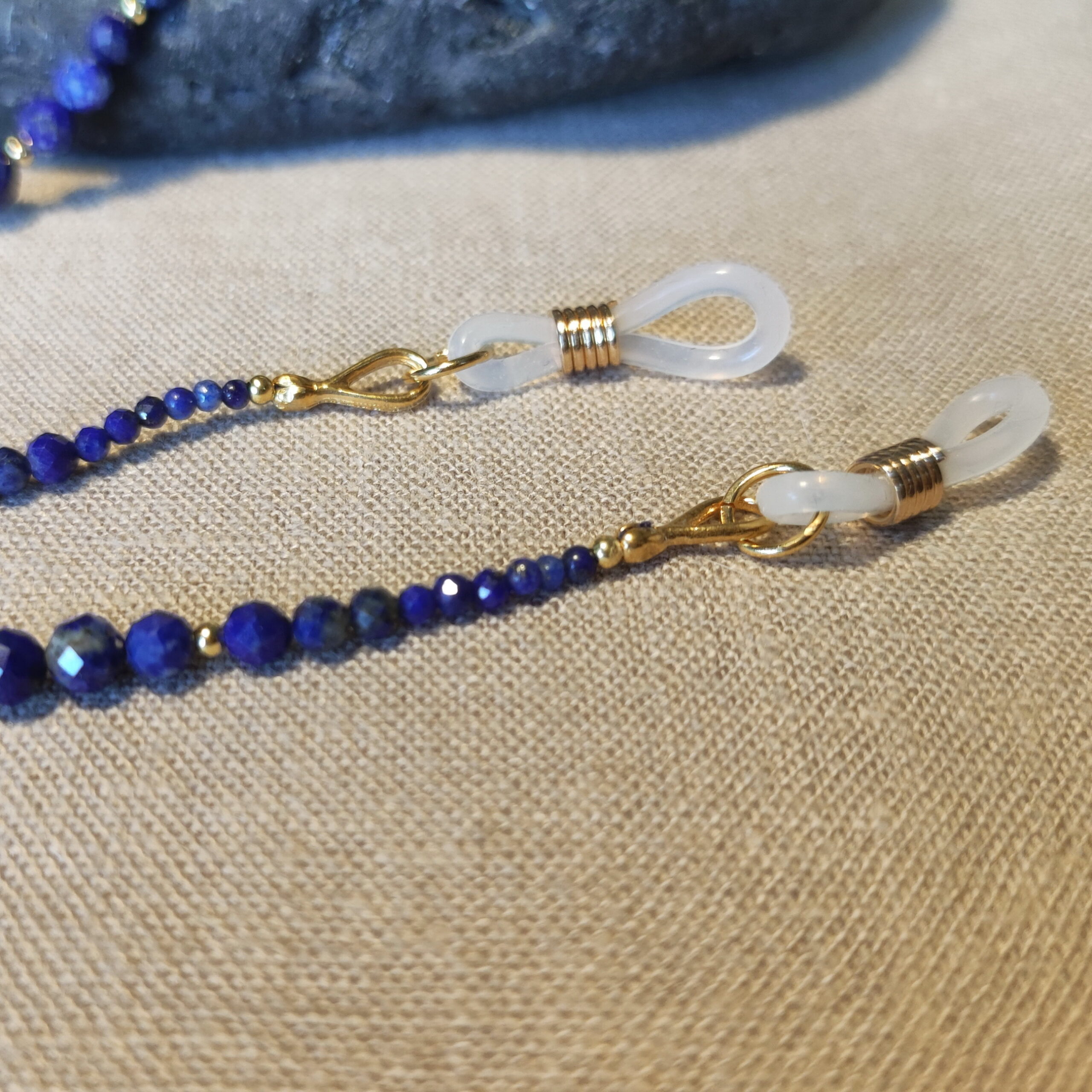 Łańcuszek do okularów z lapisem lazuli - Image 3